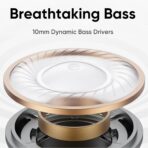 ⁦سماعات داخل الأذن ترو T110 لاسلكية من ريلمي مشغل صوت باس ديناميكي 10 ملم بخاصية إلغاء الضوضاء بتقنية الذكاء الاصطناعي اي ان سي .⁩ - الصورة ⁦4⁩