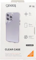 ⁦جراب خلفي شفاف جير 4 كريستال متوافق مع سلسلة ايفون 16 حماية متقدمة من الصدمات تقنية دي 3 او المدمجة غطاء مضاد للاصفرار.⁩ - الصورة ⁦7⁩