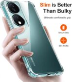 ⁦جراب حماية شفاف رفيع مقاوم للصدمات من مادة TPUمن Gorilla لهاتف Honor X7 .⁩ - الصورة ⁦3⁩