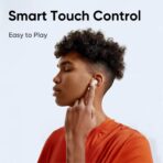 ⁦سماعات داخل الأذن ترو T110 لاسلكية من ريلمي مشغل صوت باس ديناميكي 10 ملم بخاصية إلغاء الضوضاء بتقنية الذكاء الاصطناعي اي ان سي .⁩ - الصورة ⁦5⁩