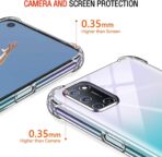 ⁦جراب حماية غوريلا شفاف ناعم من البولي يوريثين الحراري والسيليكون ممتص للصدمات بزاوية معززة وحماية كاملة للكاميرا لموبايل Oppo  A92 .⁩ - الصورة ⁦6⁩