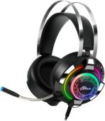 سماعة Atick A900 للألعاب والكمبيوتر والإكس بوكس ,مع ميكروفون احترافي, خاصية إلغاء الضوضاء ,تصميم فريد ووسائد مريحة للأذن ,مناسبة للارتداء لفترات طويلة دون الشعور بألم .