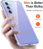 ⁦جراب حماية غوريلا لموبايل سامسونج جالاكسي A55 شفاف ممتص للصدمات بزاوية معززة وحماية كاملة للكاميرا⁩ - الصورة ⁦7⁩