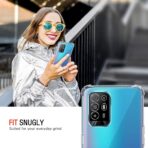 ⁦جراب حماية غوريلا شفاف ناعم من البولي يوريثين الحراري والسيليكون ممتص للصدمات بزاوية معززة وحماية كاملة للكاميرا لموبايل Oppo A94  شبكة الجيل الخامس 5G.⁩ - الصورة ⁦9⁩