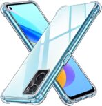 ⁦جراب حماية غوريلا شفاف ناعم من البولي يوريثين الحراري والسيليكون ممتص للصدمات بزاوية معززة وحماية كاملة للكاميرا لموبايل Oppo A76 .⁩ - الصورة ⁦8⁩