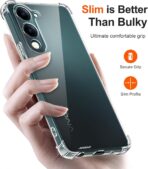 ⁦جراب حماية شفاف رفيع مقاوم للصدمات من مادة TPUمن Gorilla لهاتف  Vivo Y04 4G .⁩ - الصورة ⁦8⁩