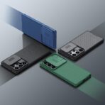 ⁦جراب حماية خلفي كام شيلد برو مع واقي عدسة كاميرا منزلق من البولي كربونات وإطار من البولي يوريثين المقاوم للحرارة للحماية من الصدمات لموبايل سامسونج جالاكسي S25 الترا من نيلكين.⁩ - الصورة ⁦10⁩