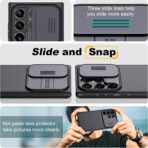 ⁦جراب حماية خلفي كام شيلد برو مع واقي عدسة كاميرا منزلق من البولي كربونات وإطار من البولي يوريثين المقاوم للحرارة للحماية من الصدمات لموبايل سامسونج جالاكسي S25 الترا من نيلكين.⁩ - الصورة ⁦12⁩