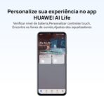 ⁦سماعة هواوي فري بادز SE2 بمدة تشغيل بطارية 40 ساعة صغيرة ومريحة في الإمساك مع 3 ساعات من تشغيل الموسيقى بشحنة 10 دقائق مقاومة للرذاذ والغبار بحماية من الأتربة والماء بتصنيف IP54 .⁩ - الصورة ⁦5⁩