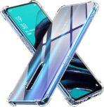 ⁦جراب حماية غوريلا شفاف ناعم من البولي يوريثين الحراري والسيليكون ممتص للصدمات بزاوية معززة وحماية كاملة للكاميرا لموبايل Oppo Reno 2 .⁩ - الصورة ⁦2⁩