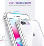 ⁦جراب حماية غوريلا شفاف ضد الصدمات لهاتف iPhone 8 plus .⁩ - الصورة ⁦8⁩