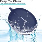 ⁦جراب لسماعات هواوي فري بودز 6i 2024 وفري 5i 2022، واقي السيليكون مضاد للصدمات مع سلسلة مفاتيح.⁩ - الصورة ⁦6⁩