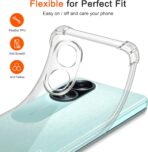 ⁦جراب حماية غوريلا شفاف لموبايل Oppo A58 4G بزوايا مضادة للصدمات. ⁩ - الصورة ⁦3⁩