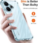 ⁦جراب حماية شفاف رفيع مقاوم للصدمات من مادة TPUمن Gorilla لهاتف Xiaomi Redmi 13 .⁩ - الصورة ⁦4⁩