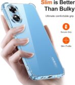 ⁦جراب حماية غوريلا شفاف لموبايل Oppo A17K بزوايا مضادة للصدمات. ⁩ - الصورة ⁦3⁩