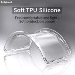 ⁦جراب حماية غوريلا شفاف ناعم من البولي يوريثين الحراري والسيليكون ممتص للصدمات بزاوية معززة وحماية كاملة للكاميرا لموبايل Oppo  A9 2020.⁩ - الصورة ⁦11⁩