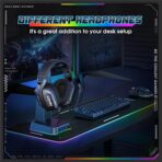 ⁦سماعة راس للالعاب اونيكوما X12 سيريرو ساوند - ميكروفون بخاصية تقليل الضوضاء - ضوء RGB رائع - وحدة مكبر صوت 40 ملم - وسائد اذن مريحة - مقبس 3.5 ملم + USB للطاقة للجوال والكمبيوتر وبلاي ستيشن 4/5 | اسود⁩ - الصورة ⁦10⁩