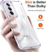 ⁦جراب حماية غوريلا شفاف لموبايل OPPO Reno 12 5G  بزوايا مضادة للصدمات. ⁩ - الصورة ⁦6⁩