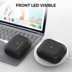 ⁦جراب حماية لسماعات ايربودز 3، سلسلة مفاتيح متوافقة مع ابل ايربودز الجيل الثالث 2021⁩ - الصورة ⁦4⁩