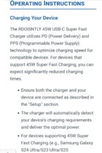 ⁦شاحن من سامسونج بتقنية USB، متوافق مع سماعات الأذن والتابلت وأجهزة سامسونج المحمولة، فائق السرعة 45 وات.⁩ - الصورة ⁦2⁩