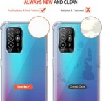 ⁦جراب حماية غوريلا شفاف ناعم من البولي يوريثين الحراري والسيليكون ممتص للصدمات بزاوية معززة وحماية كاملة للكاميرا لموبايل Oppo A94  شبكة الجيل الخامس 5G.⁩ - الصورة ⁦6⁩