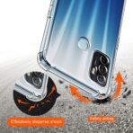 ⁦جراب حماية غوريلا شفاف لموبايل Oppo A53 بزوايا مضادة للصدمات. ⁩ - الصورة ⁦5⁩