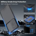 ⁦جراب حماية خلفي كام شيلد برو مع واقي عدسة كاميرا منزلق من البولي كربونات وإطار من البولي يوريثين المقاوم للحرارة للحماية من الصدمات لموبايل سامسونج جالاكسي S25 الترا من نيلكين.⁩ - الصورة ⁦8⁩