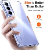 ⁦جراب حماية شفاف رفيع مقاوم للصدمات من مادة TPUمن Gorilla لهاتف Realme C65.⁩ - الصورة ⁦6⁩