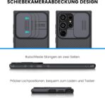 ⁦جراب لموبايل جالاكسي S24 الترا من نيلكن، جراب كام شيلد برو لموبايل سامسونج جالاكسي S24 الترا مع غطاء كاميرا منزلق، جراب نحيف وأنيق، جراب S24 الترا.⁩ - الصورة ⁦9⁩