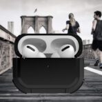 ⁦جراب ايربودز برو 2 مع سلسلة مفاتيح ، واق متين اطار معدن لكامل الجسم .⁩ - الصورة ⁦6⁩