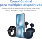 ⁦سماعات رأس بلوتوث لاسلكية بادز اير 3، 50 ساعة من وقت التشغيل، 3.7 جم من فيفو، تقليل الضوضاء في المكالمات مع الذكاء الاصطناعي، اتصال مزدوج مع أجهزة متعددة، بلوتوث 6.0⁩ - الصورة ⁦7⁩