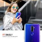 ⁦جراب حماية غوريلا شفاف ناعم من البولي يوريثين الحراري والسيليكون ممتص للصدمات بزاوية معززة وحماية كاملة للكاميرا لموبايل Oppo  A9 2020.⁩ - الصورة ⁦14⁩