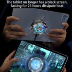 ⁦مبرد أشباه الموصلات للبث المباشر X18، جهاز تبريد مغناطيسي جذاب للهواتف المحمولة والأجهزة اللوحية وأجهزة التحكم في ألعاب الكمبيوتر الرقمية - لون المنتج: [طلاء فضي X18] أشباه الموصلات المغناطيسية⁩ - الصورة ⁦2⁩