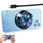 مبرد أشباه الموصلات للبث المباشر X18، جهاز تبريد مغناطيسي جذاب للهواتف المحمولة والأجهزة اللوحية وأجهزة التحكم في ألعاب الكمبيوتر الرقمية - لون المنتج: [طلاء فضي X18] أشباه الموصلات المغناطيسية