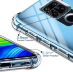 ⁦جراب حماية شفاف رفيع مقاوم للصدمات من مادة TPUمن Gorilla لهاتف Xiaomi Redmi Note 9 4G.⁩ - الصورة ⁦5⁩