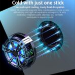 ⁦مبرد أشباه الموصلات للبث المباشر X18، جهاز تبريد مغناطيسي جذاب للهواتف المحمولة والأجهزة اللوحية وأجهزة التحكم في ألعاب الكمبيوتر الرقمية - لون المنتج: [طلاء فضي X18] أشباه الموصلات المغناطيسية⁩ - الصورة ⁦5⁩