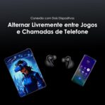 ⁦سماعات أذن لاسلكية من اورايمو Hybrid ANC True Wireless Earbuds، مزودة بتنبيهات صوتية مخصصة، وقت تشغيل يصل إلى 40 ساعة، موديل OTW-630، مدخل الهيكل: نوع سي، مقاوم للماء: سماعات أذن مقاومة للماء بتصنيف IPX4 .⁩ - الصورة ⁦4⁩