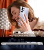 ⁦جراب غوريلا شفاف مضاد للاصفرار لموبايل سامسونج جالاكسي S24 الترا شبكة الجيل الخامس 5G مضاد للصدمات⁩ - الصورة ⁦5⁩