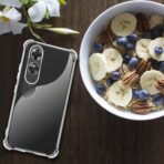 ⁦جراب حماية غوريلا شفاف ناعم من البولي يوريثين الحراري والسيليكون ممتص للصدمات بزاوية معززة وحماية كاملة للكاميرا لموبايل Oppo A17 .⁩ - الصورة ⁦7⁩