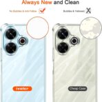 ⁦جراب حماية شفاف رفيع مقاوم للصدمات من مادة TPUمن Gorilla لهاتف Xiaomi Redmi 13 .⁩ - الصورة ⁦8⁩