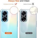 ⁦جراب حماية غوريلا شفاف لموبايل Oppo A98 5G بزوايا مضادة للصدمات. ⁩ - الصورة ⁦6⁩