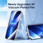 ⁦جوي رووم شاشة حماية من الزجاج المقوى  (شاشة كاملة بدرجة إمالة 2.5 وحافة سوداء) زجاج شفاف لموبايل آيفون 16 برو ماكس (عالية الدقة HD+ ومقاومة للغبار)⁩ - الصورة ⁦12⁩