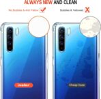 ⁦جراب حماية غوريلا شفاف ناعم من البولي يوريثين الحراري والسيليكون ممتص للصدمات بزاوية معززة وحماية كاملة للكاميرا لموبايل Oppo Reno 3 .⁩ - الصورة ⁦7⁩