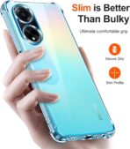 ⁦جراب حماية غوريلا شفاف لموبايل Oppo A98 5G بزوايا مضادة للصدمات. ⁩ - الصورة ⁦7⁩