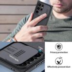 ⁦جراب حماية خلفي كام شيلد برو مع واقي عدسة كاميرا منزلق من البولي كربونات وإطار من البولي يوريثين المقاوم للحرارة للحماية من الصدمات لموبايل سامسونج جالاكسي S25 الترا من نيلكين.⁩ - الصورة ⁦11⁩