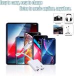 ⁦محول ومقسم لسماعة راس ايفون 3.5 ملم، 2 في 1 لايتنينج الى 3.5 ملم ايه يو اكس⁩ - الصورة ⁦11⁩