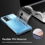 ⁦جراب حماية غوريلا شفاف لموبايل OPPO A77 4G بزوايا مضادة للصدمات. ⁩ - الصورة ⁦10⁩