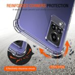 ⁦جراب حماية شفاف رفيع مقاوم للصدمات من مادة TPUمن Gorilla لهاتف  Vivo V21 .⁩ - الصورة ⁦8⁩