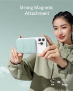 ⁦انكر باور بانك، بطارية مغناطيسية 622 (ماج جو)، شاحن لاسلكي مغناطيسي قابل للطي 5000mAh ومنفذ USB-C لسلسلة ايفون⁩ - الصورة ⁦8⁩