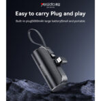 ⁦باور بنك صغير للغاية YESIDO YP68 بسعة 5000 مللي أمبير/ساعة .⁩ - الصورة ⁦2⁩